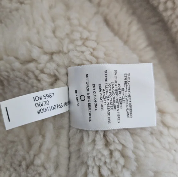 Men's Express Wool Sherpa Lined Trucker Jacket XL Gray - Picture 7 of 9